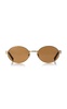 Round-Frame Metal Sunglasses