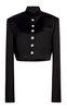 Samuelson Cropped Satin Jacket