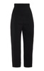 High-Waist Stretch-Wool Capri Pants