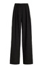 Pleated Melange Wide-Leg Pants