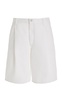 Ellis Pleated Organic Cotton Denim Shorts