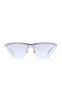 Mask-Frame Metal Sunglasses