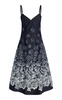 Denim Devoré Midi Dress