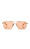 Aviator-Frame Metal Sunglasses