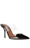 Cœur patent leather and PU mules