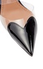 Cœur patent leather and PU mules