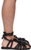 Black Puff Sandals
