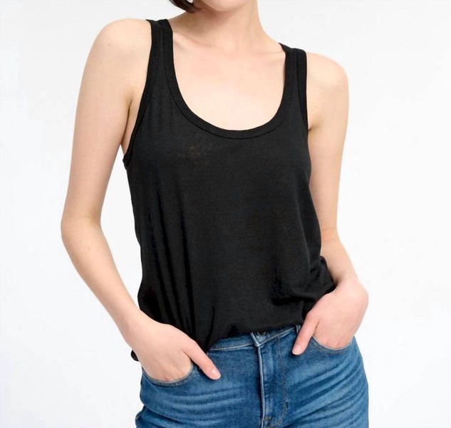 senna tank top in black