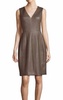 livie quilted dress in grey dusk
