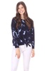 tabitha tie top in navy tie dye