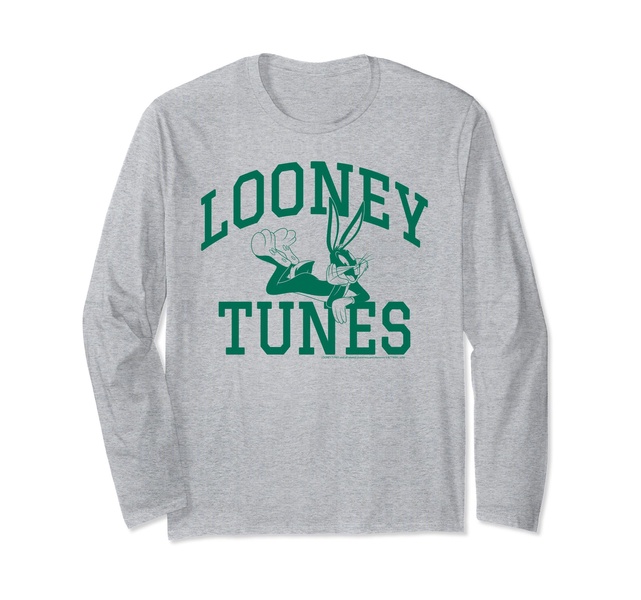 Amazon Essentials Looney Tunes Bugs Bunny Collegiate Arch Long Sleeve T-Shirt