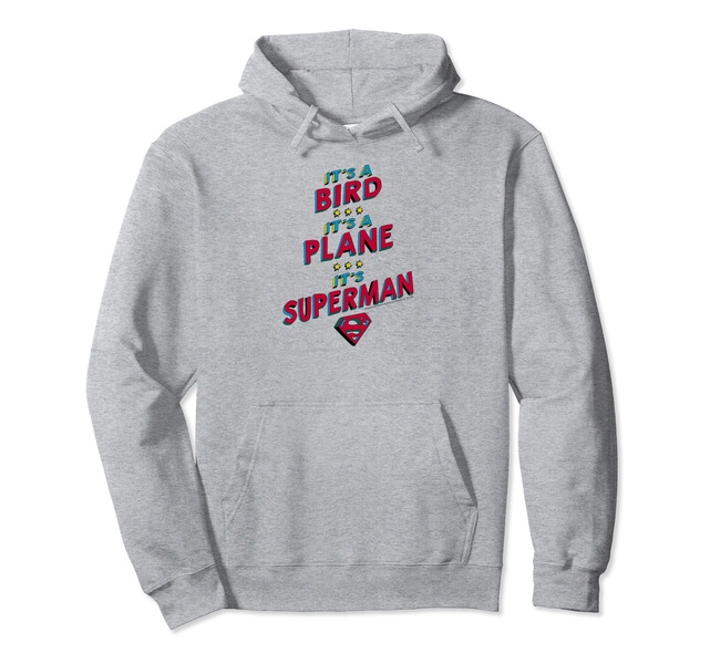 Amazon Essentials DC Comics It's a Bird It's a Plane It's Superman Pullover Hoodie