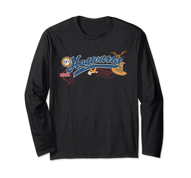 Amazon Essentials Harry Potter Hogwarts Varsity Icons Long Sleeve T-Shirt