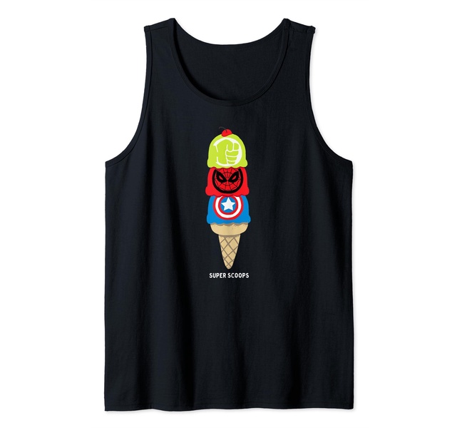 Amazon Essentials Marvel Super Heroes Ice Cream Cone Super Scoops Tank Top