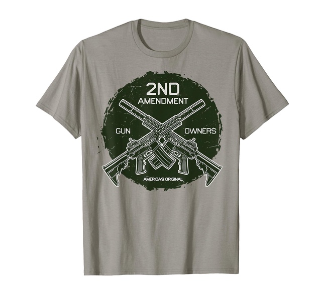GOP 2nd amendment supporters, two AR rifles crossed T-Shirt
