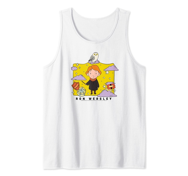 Amazon Essentials Harry Potter Ron Weasley Icons Cartoon Portrait Tank Top