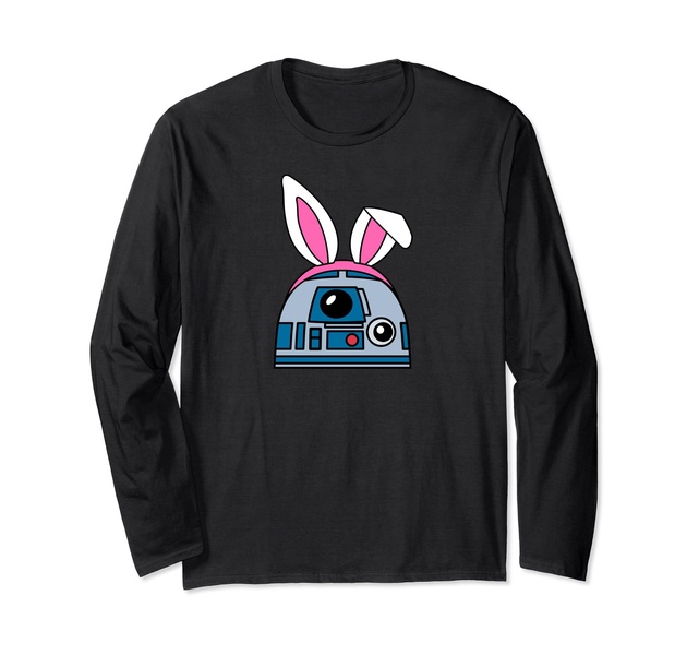 Amazon Essentials Star Wars R2-D2 Spring Easter Bunny Ears Long Sleeve T-Shirt