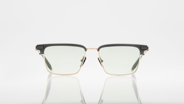 Genesis - Brushed Black & Antique Gold Eyeglasses Glasses