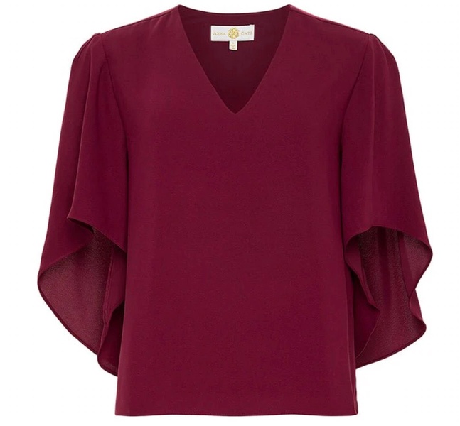 nina top in plum
