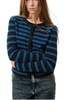gilet raxow charbon raye sweater in charcoal striped olympiade china