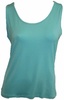 bra-friendly tank top in aqua