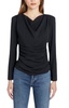 long sleeves fersia top in blk