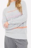 parker plait sweater in chromium/fondant