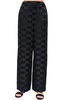 medina burnout wide leg pant in black