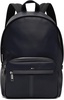 Navy Embossed-Logo Backpack