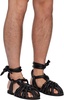 Black Puff Sandals