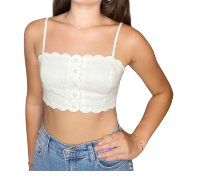 isadore top in antique white