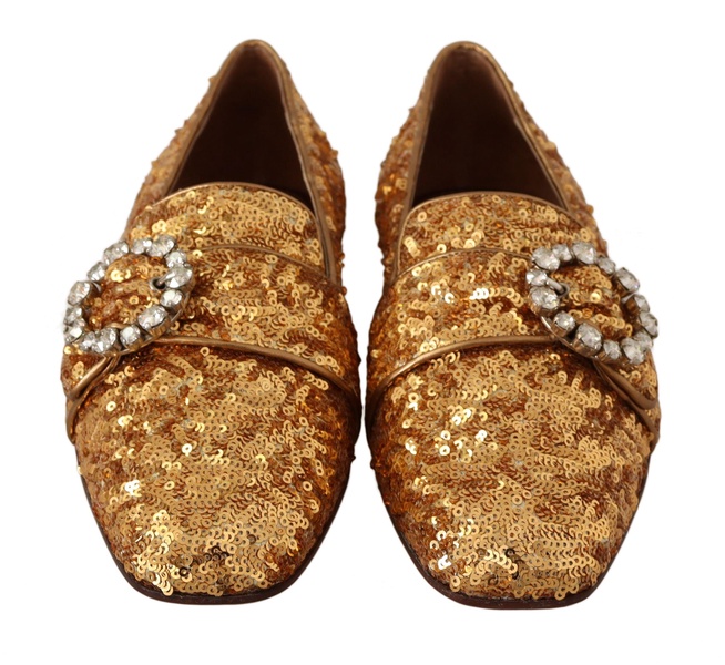 Embellished Loafers with Sequins and Crystals by Dolce & Gabbana