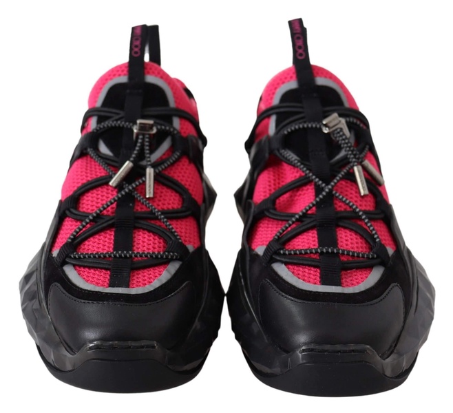 electric elegance leather mesh women's sneakers