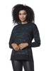 Andrew Marc Women's Long Sleeve Split Hem French Terry Sweatshirt