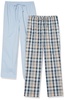 Amazon Essentials Men's Cotton Poplin Full-Length Pajama Bottoms, Pack of 2