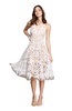 Dress the Population Women's Blair Plunging Fit and Flare Midi Dress