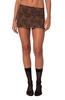 Women's Edin Leopard Print Mesh Mini Skirt