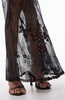 Topshop embellished lace maxi skirt in black with burgundy sequins - part of a set