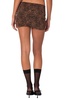 Women's Edin Leopard Print Mesh Mini Skirt