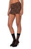 Women's Edin Leopard Print Mesh Mini Skirt