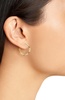 Miller Logo Embossed Hoop Earrings