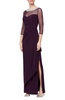 womens rhinestones midi evening dress