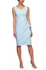 womens embellished faux-wrap cocktail and party dress