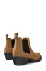 Brown nubuck ankle boots for women