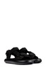 Black Textile Sandal for Women