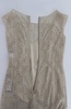 Dolce & Gabbana  Beige Ricamo Cutout Cotton Sheath Dress