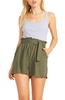 day in the life shorts in sage