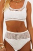 elliot briely lace bikini in white