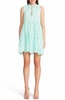 papaya flounce dress in bay green
