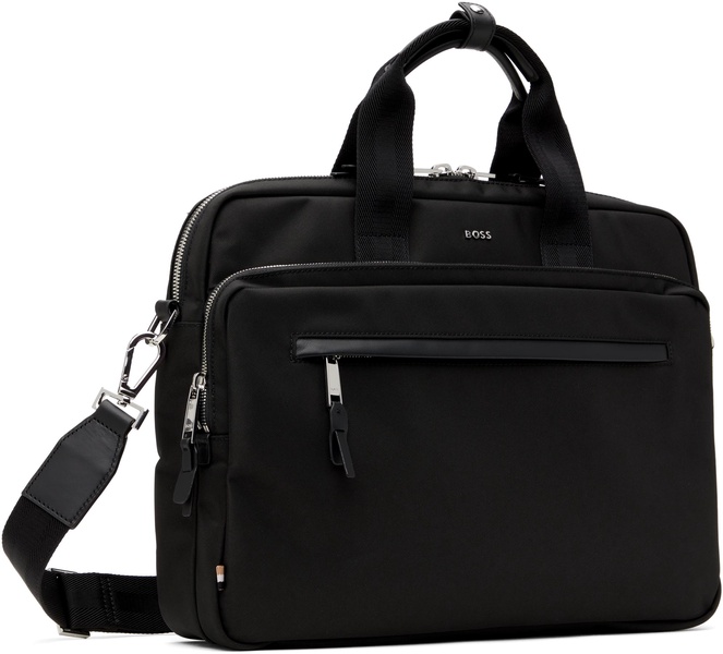 Black Multi-Pocket Briefcase